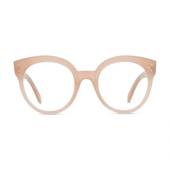 NEW CELINE ROUND EYEGLASSES CL50093I 072 PINK CLEAR CELINE EYEWEAR - Picture 2 of 3